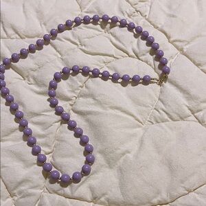 Vintage Monet Purple Beaded Necklace